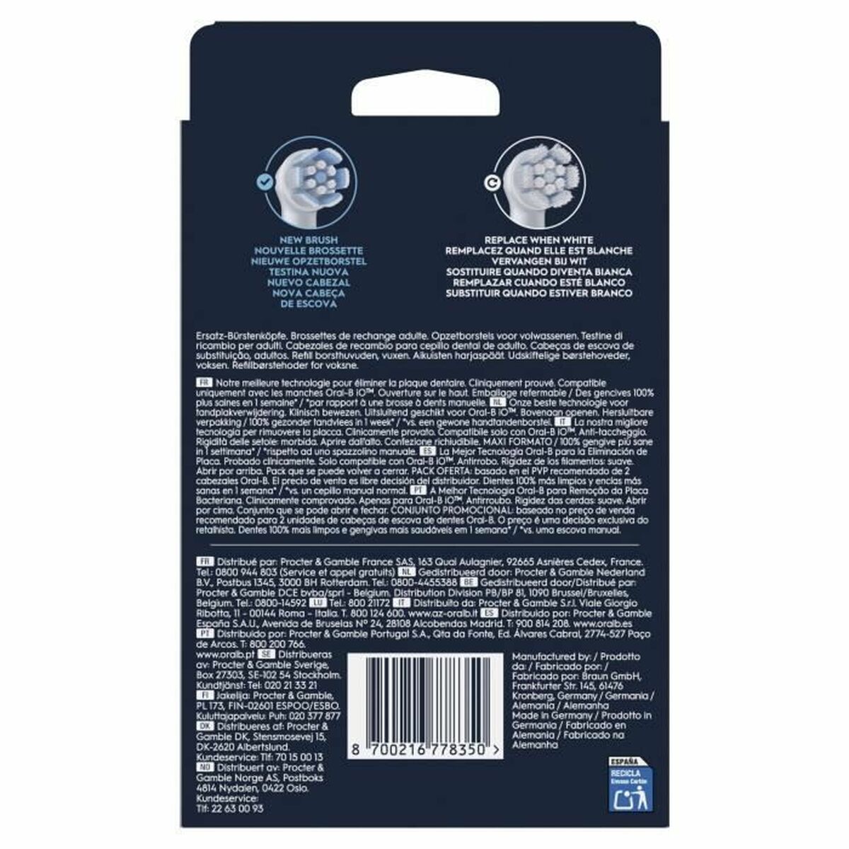 Cabezal de Recambio Oral-B