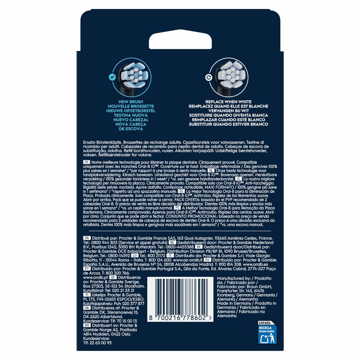 Cabezal de Recambio Oral-B