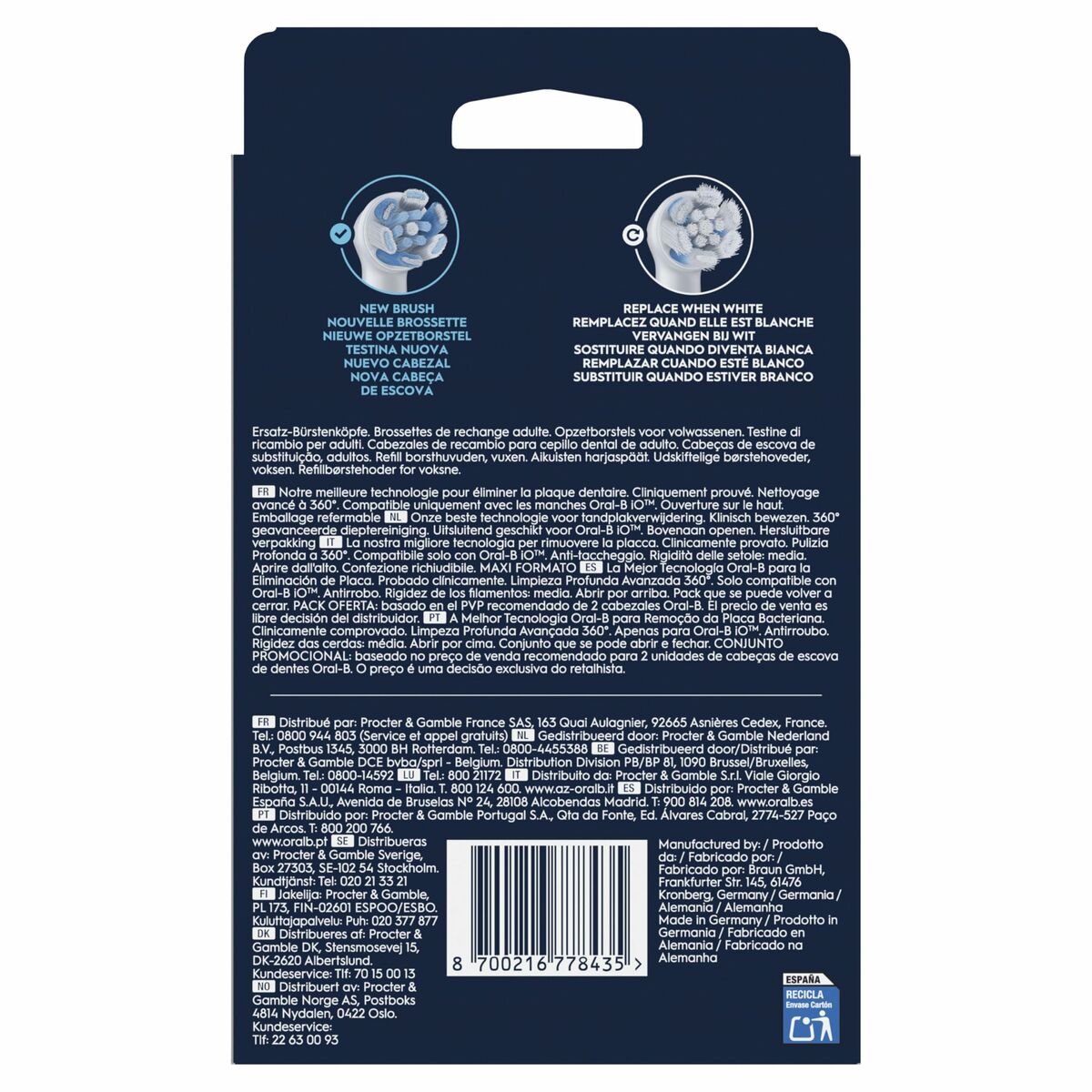 Cabezal de Recambio Oral-B