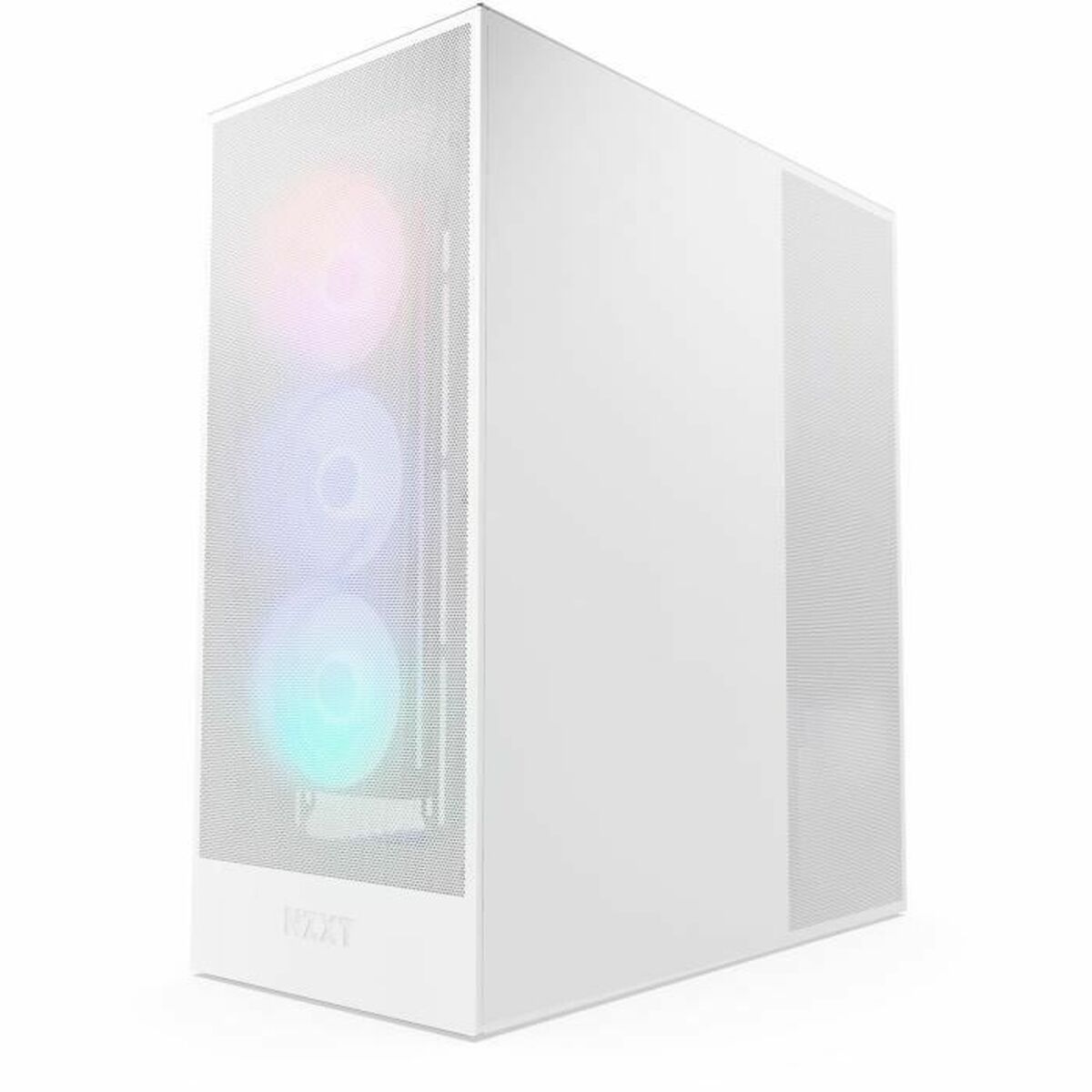 Caja Semitorre ATX NZXT H7 Flow RGB Midi Blanco