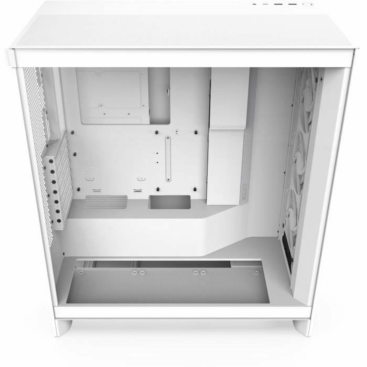 Caja Semitorre ATX NZXT H7 Flow RGB Midi Blanco