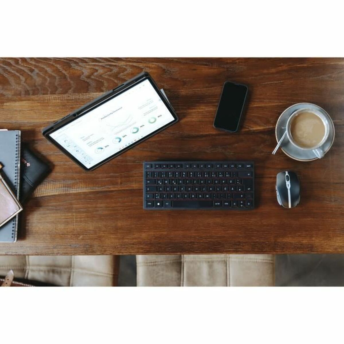 Teclado Cherry KW 9200 MINI Qwerty Español Negro