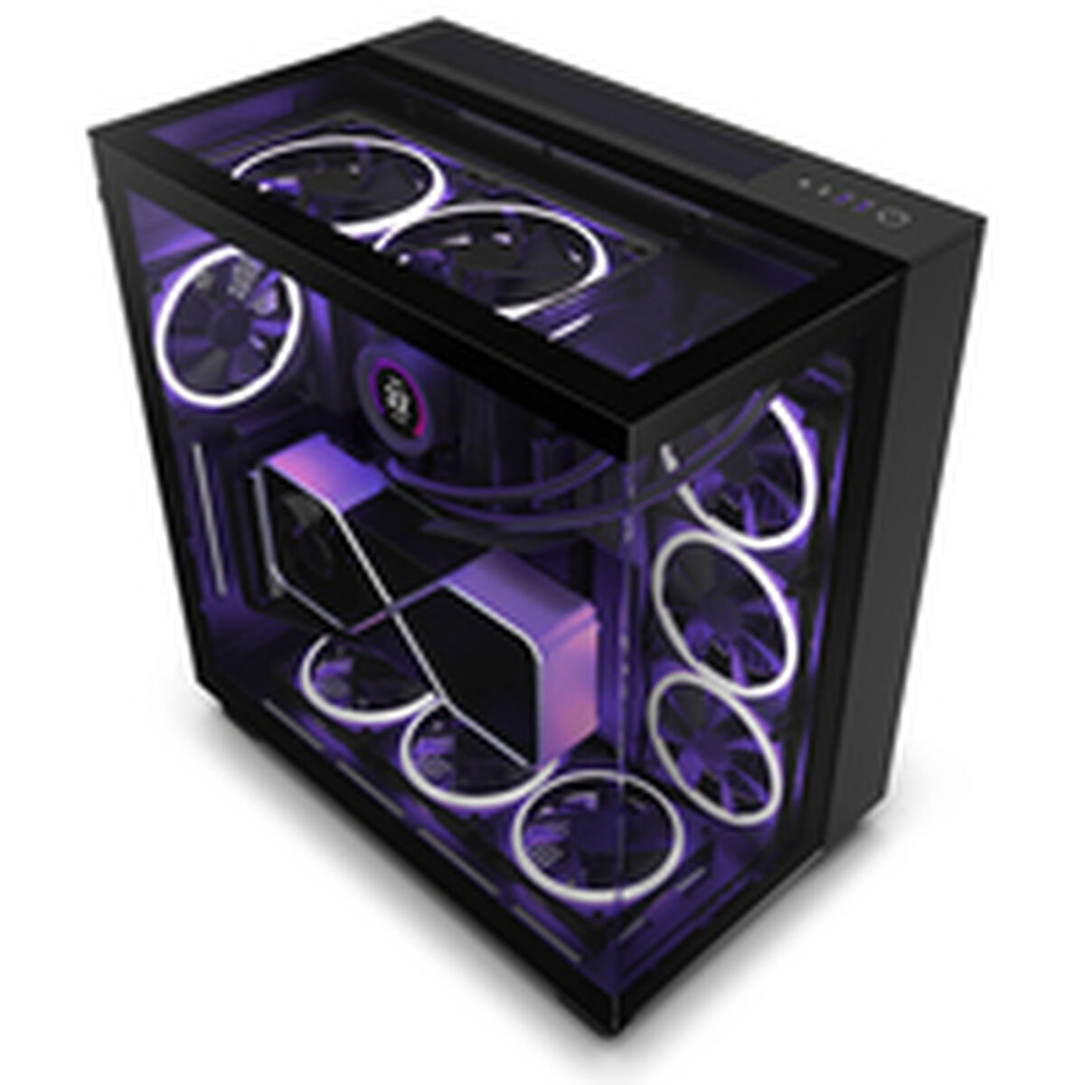 Caja Semitorre ATX NZXT H9 Elite Negro