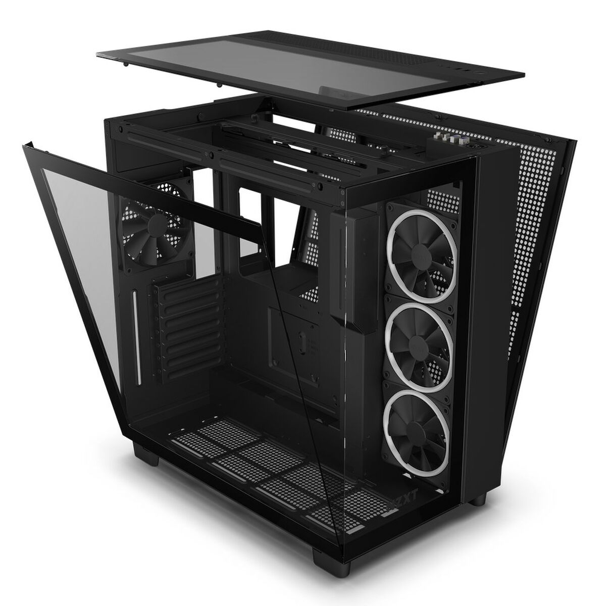 Caja Semitorre ATX NZXT H9 Elite Negro