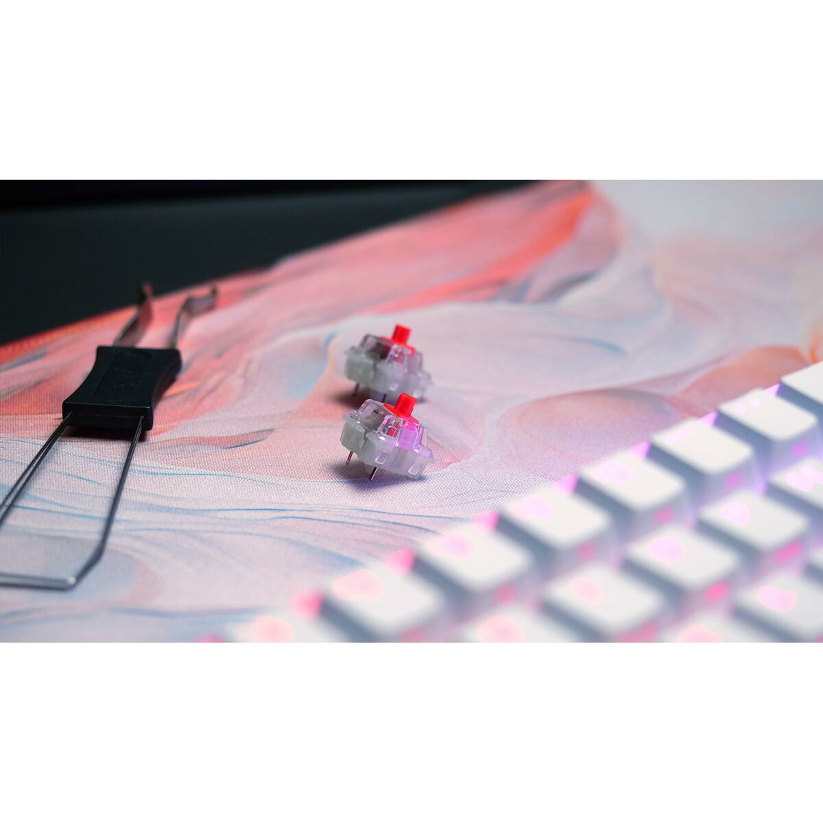 Teclado y Ratón Cherry CXK5V2RGBCPTTPWHTRFR