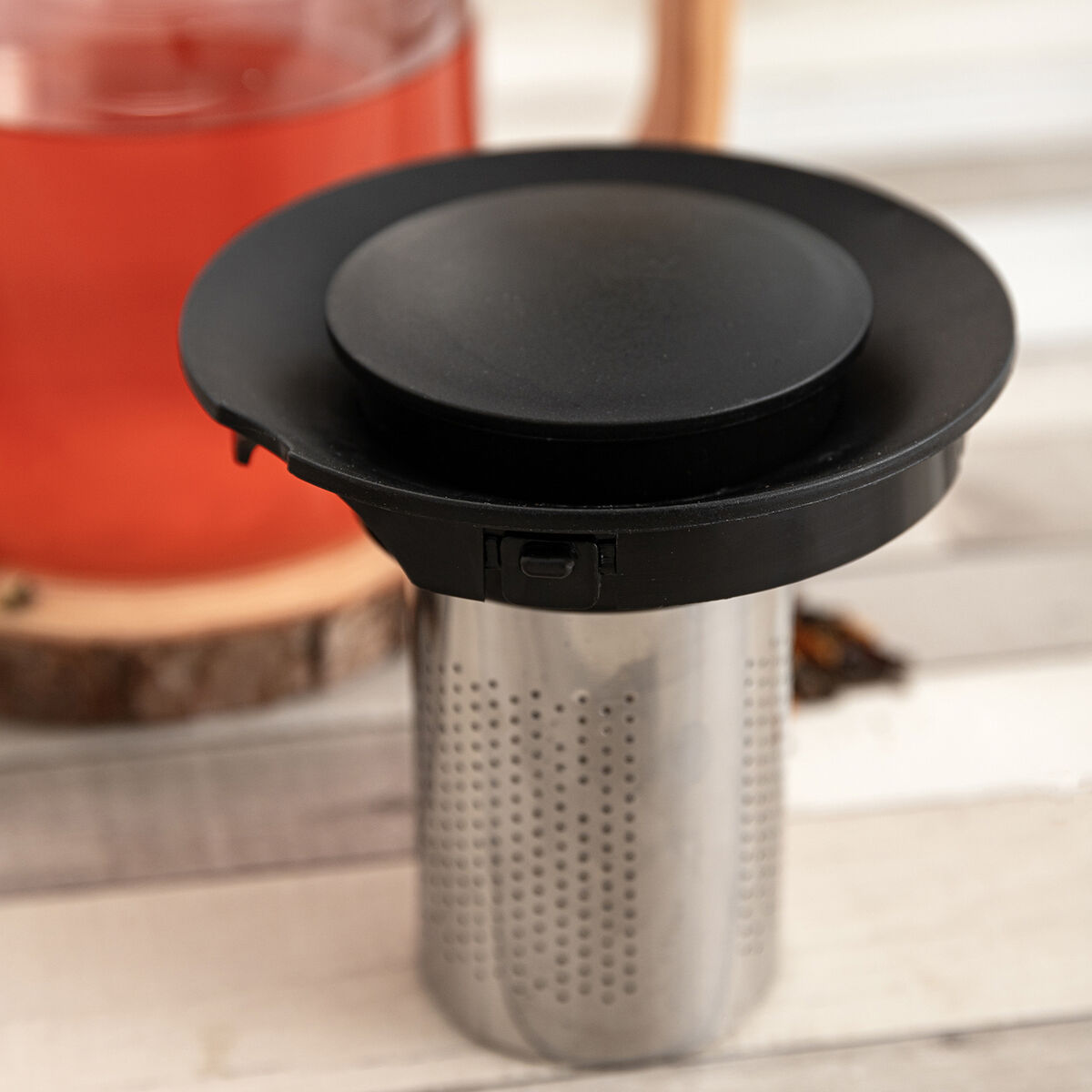 Tetera Quid Tubin Transparente Vidrio 800 ml (12 Unidades)