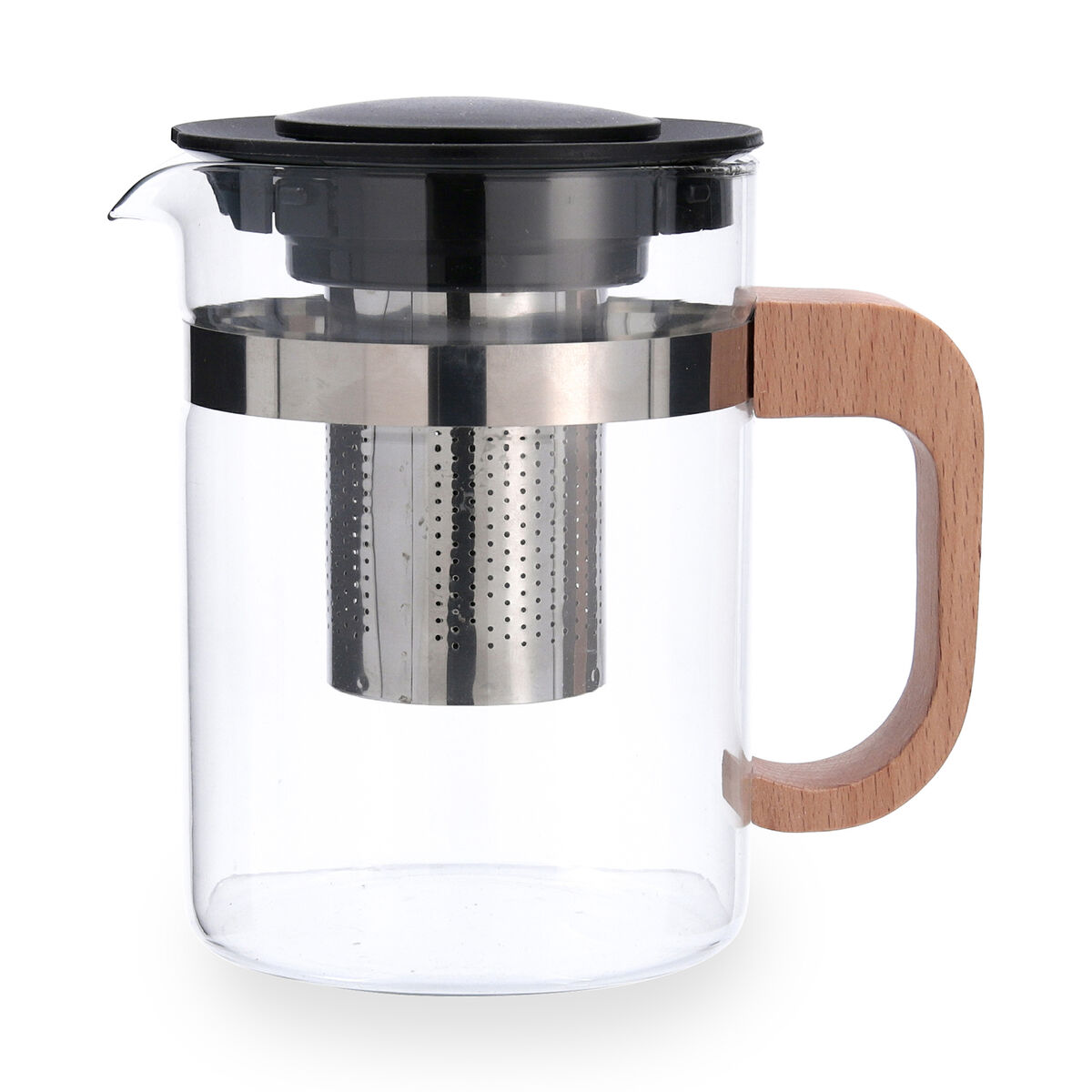 Tetera Quid Tubin Transparente Vidrio 800 ml (12 Unidades)