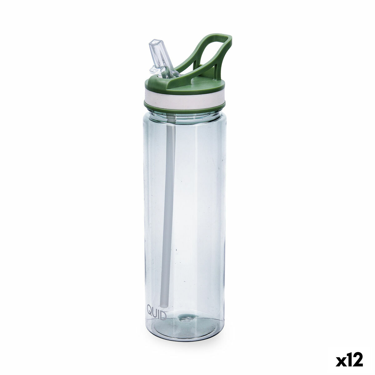 Botella de Agua Quid Quidate Verde Plástico 700 ml (12 Unidades)
