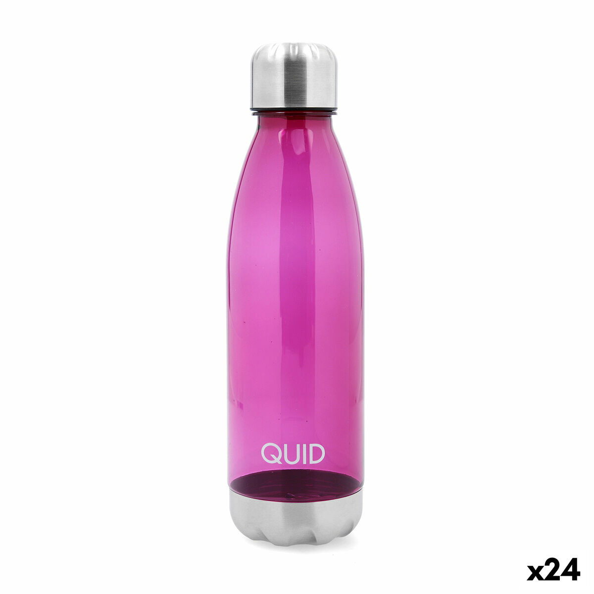 Botella de Agua Quid Sarao Rosa Plástico 750 ml (24 Unidades)