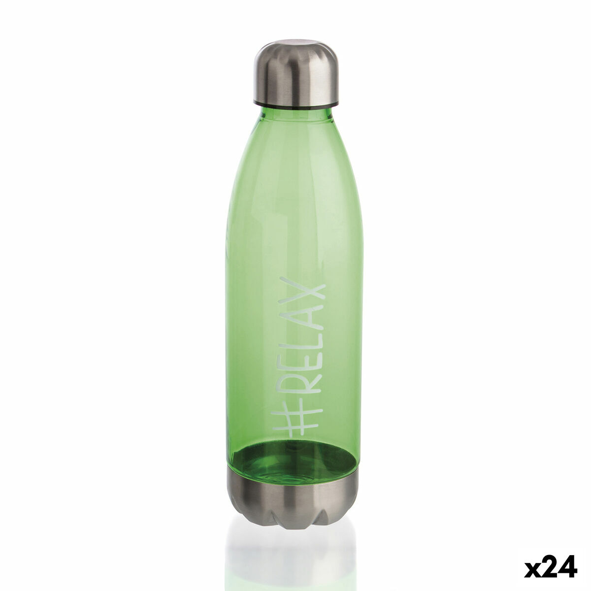 Botella de Agua Quid Quidate Verde Plástico 750 ml (24 Unidades)