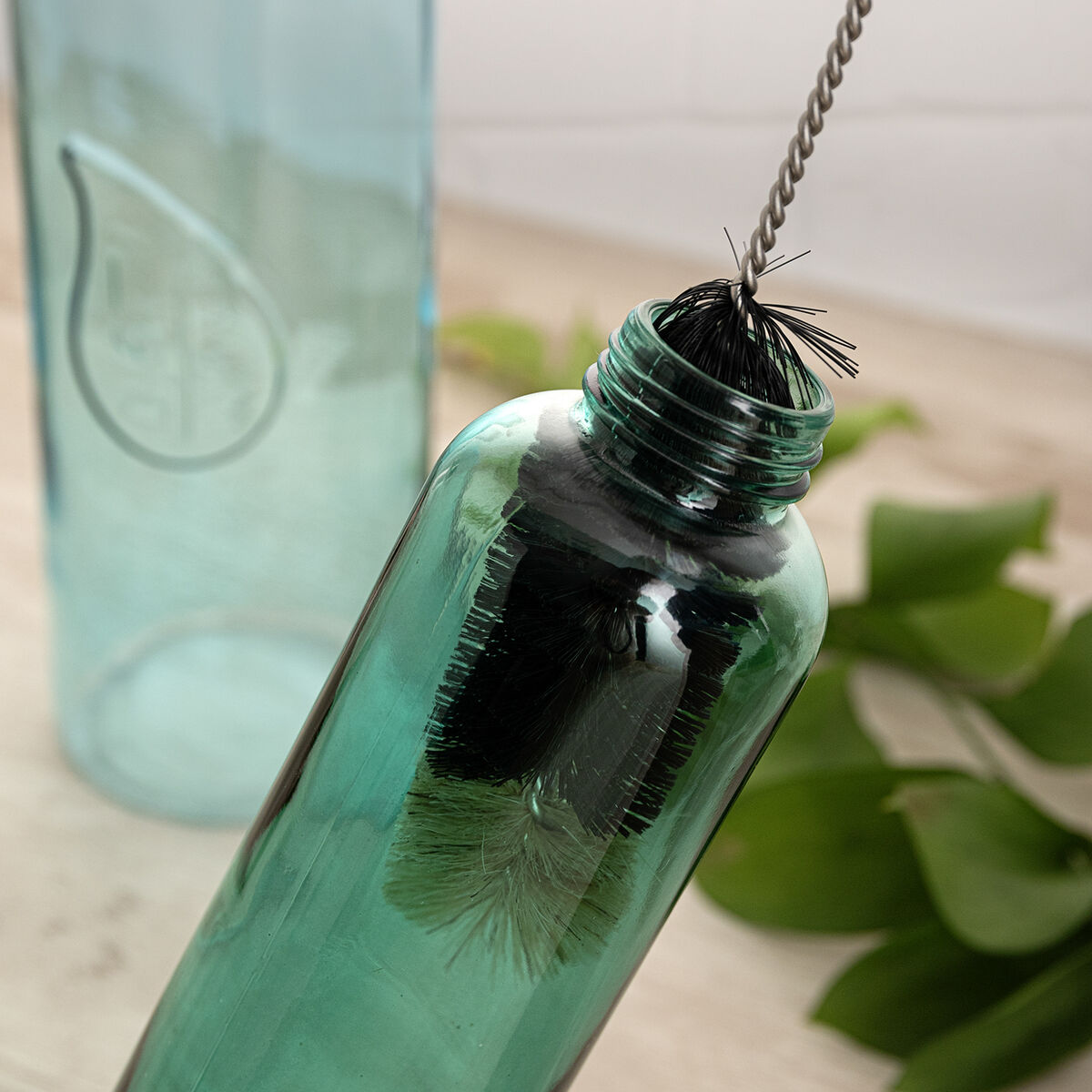 Cepillo limpiador Quid Quidate Verde Nailon Plástico 40 cm Botella (12 Unidades)