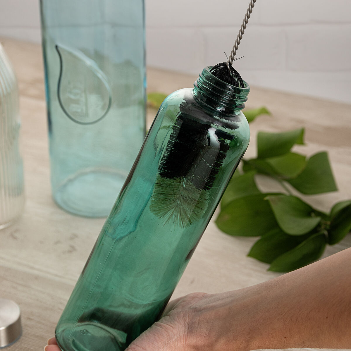 Cepillo limpiador Quid Quidate Verde Nailon Plástico 40 cm Botella (12 Unidades)