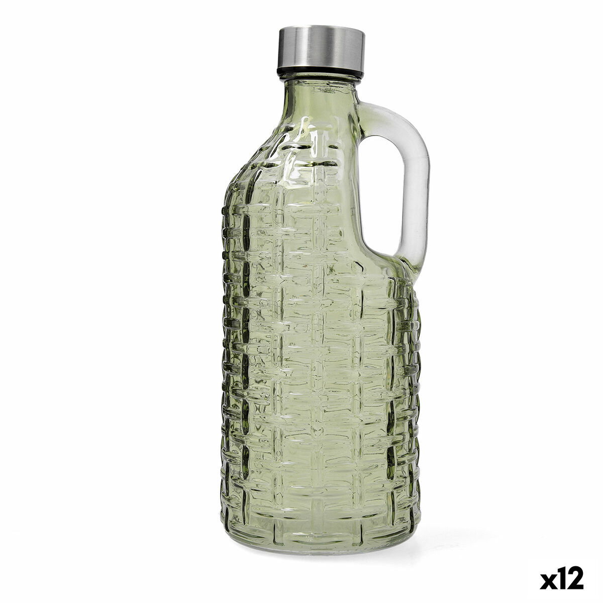 Botella de Agua Quid Calypso Verde Vidrio 1 L (12 Unidades)