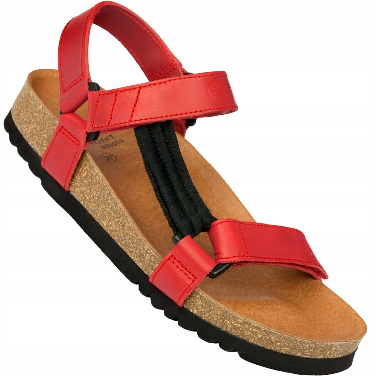 Sandalias de Mujer Mobilex PRS001CZERWONY43 Negro Rojo