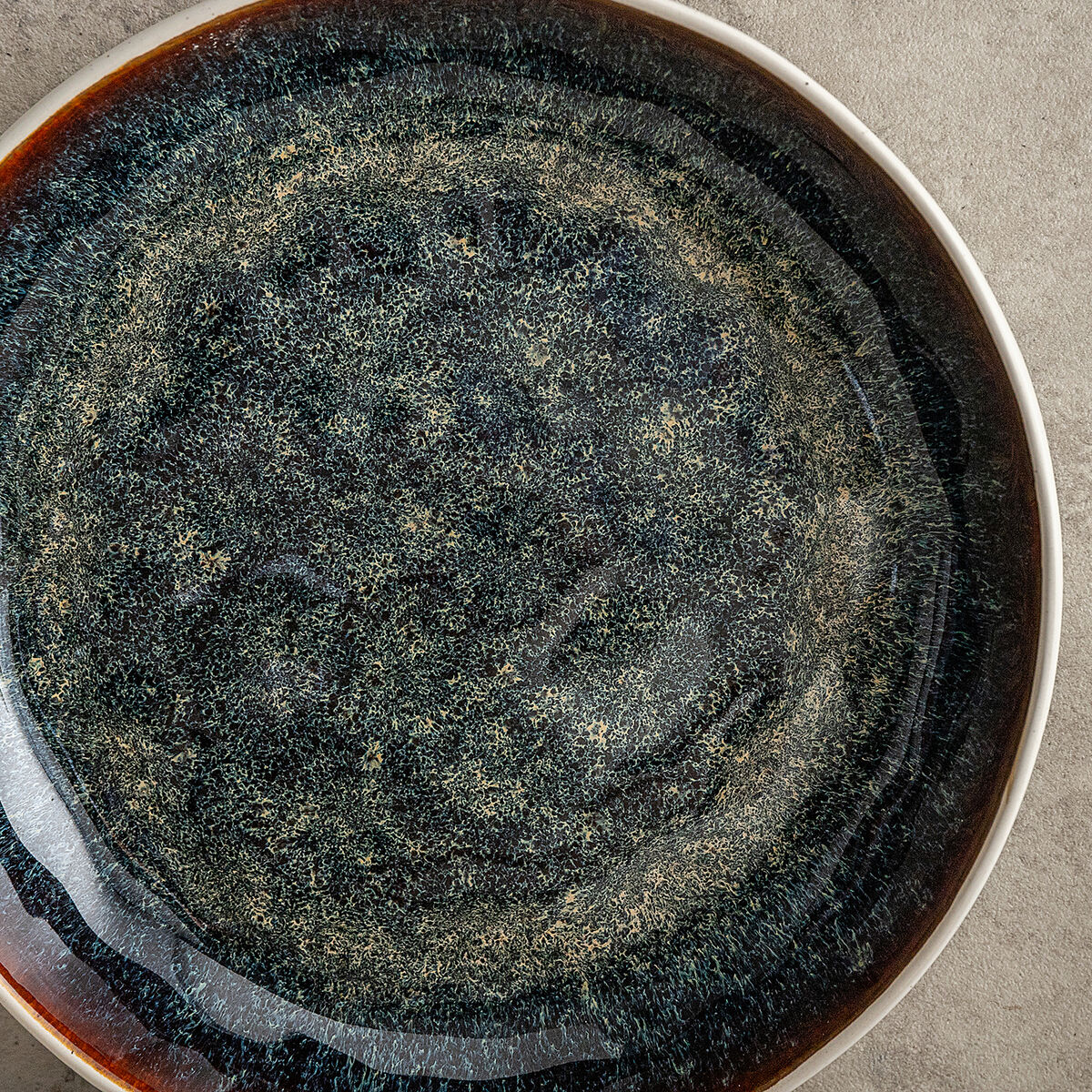 Plato Llano Bidasoa Elite Marrón Cerámica Ø 26,5 cm (6 Unidades)