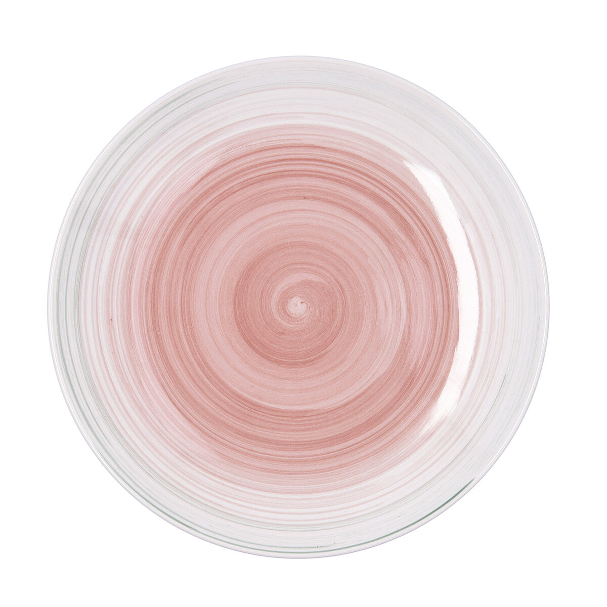 Plato Llano Quid Velvet Rosa Cerámica Ø 27 cm (12 Unidades)