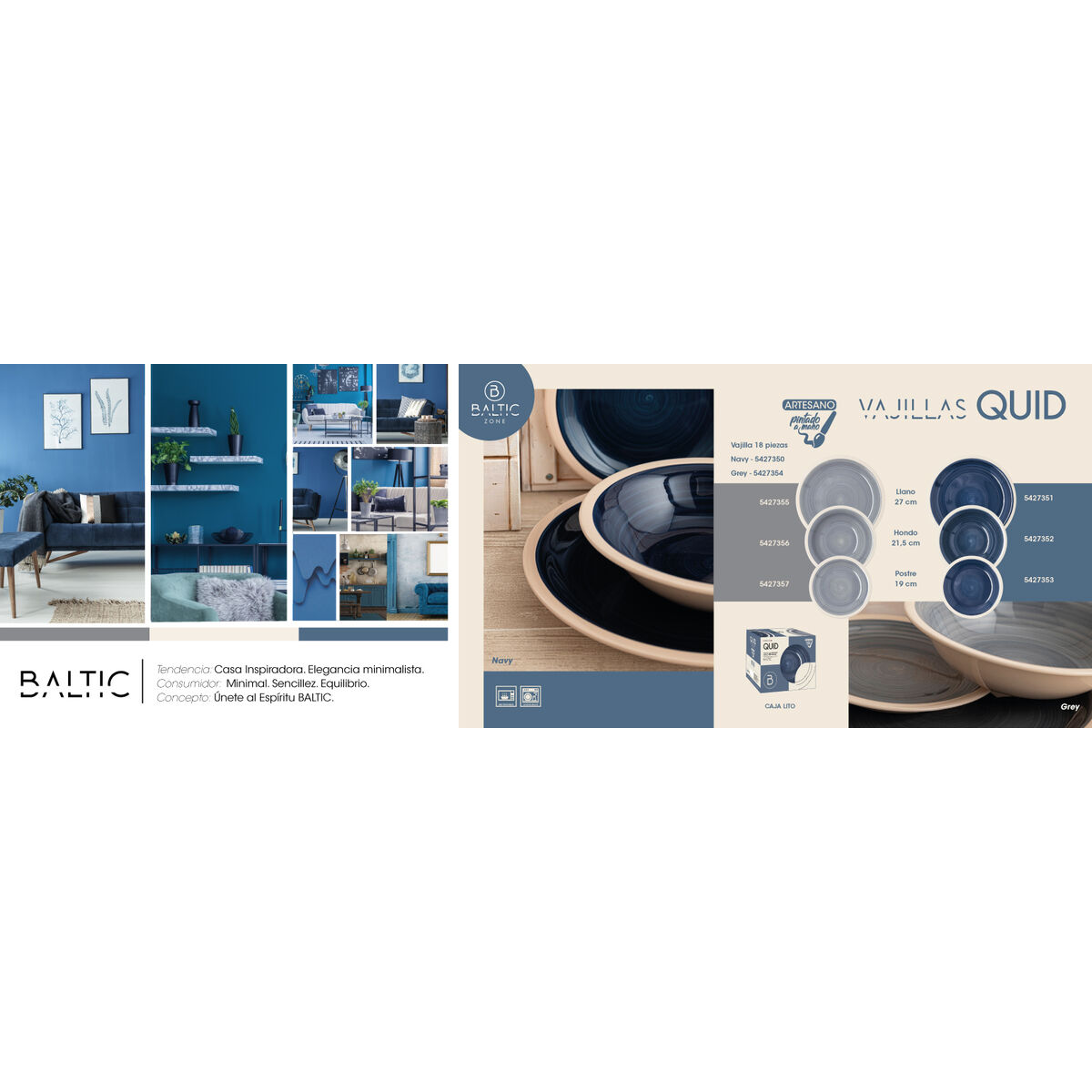 Plato Hondo Quid Baltic Beige Cerámica Ø 21,5 cm (12 Unidades)