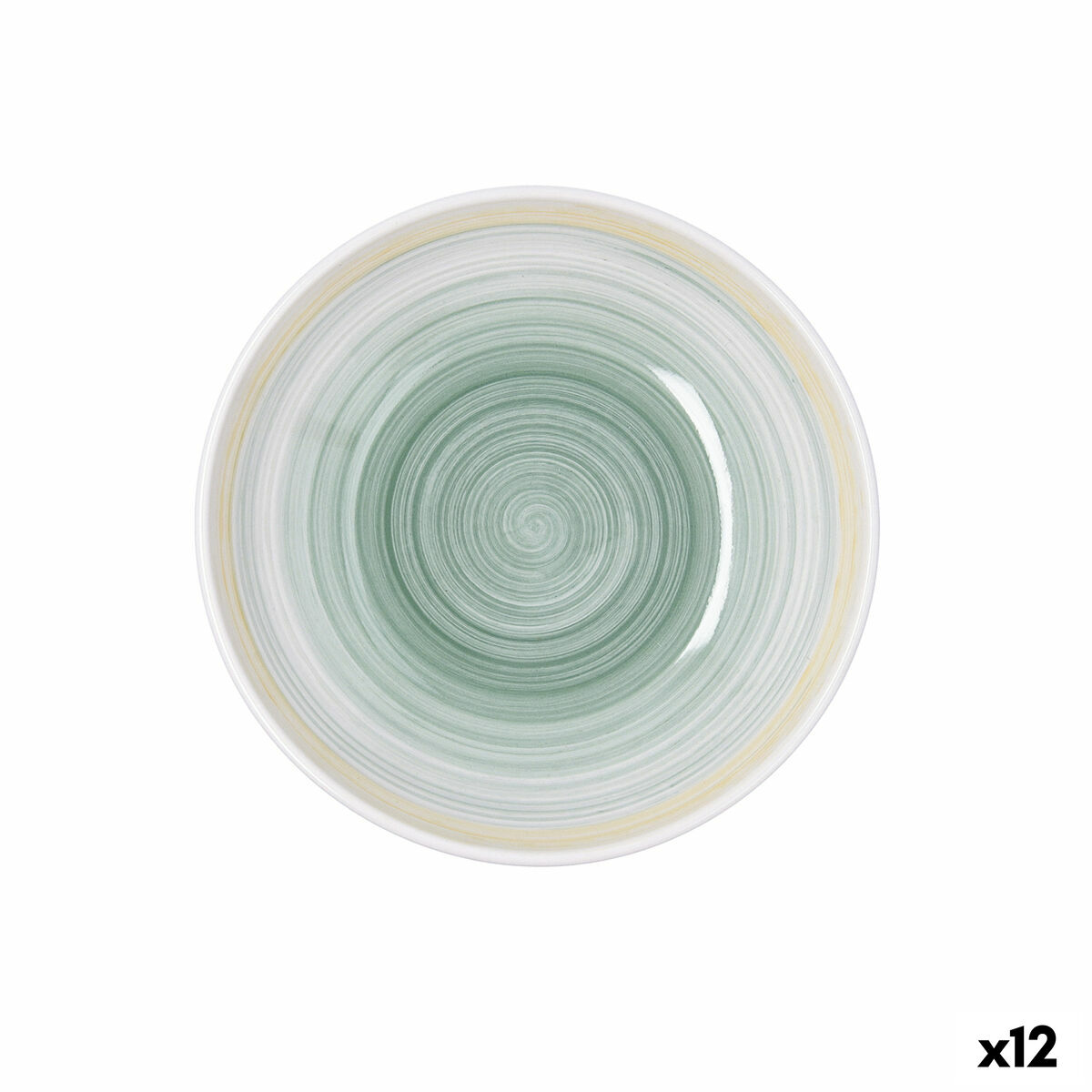 Plato Hondo Quid Velvet Amarillo Cerámica Ø 21,5 cm (12 Unidades)