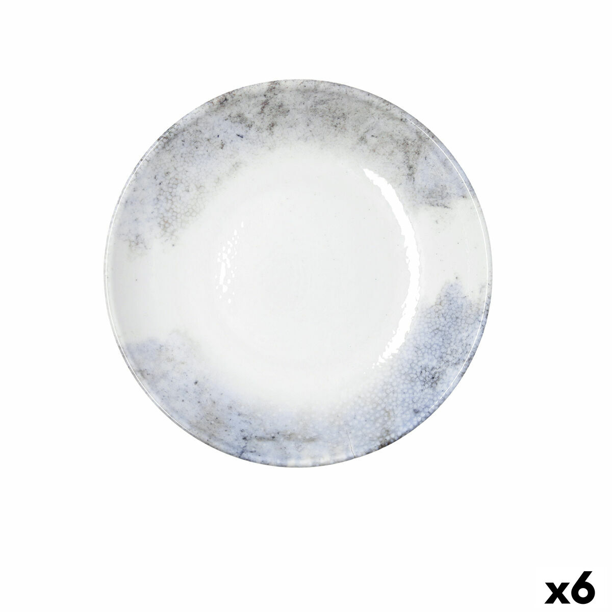 Plato Hondo Bidasoa Polaris Hydrozero Beige Cerámica Ø 23 cm (6 Unidades)