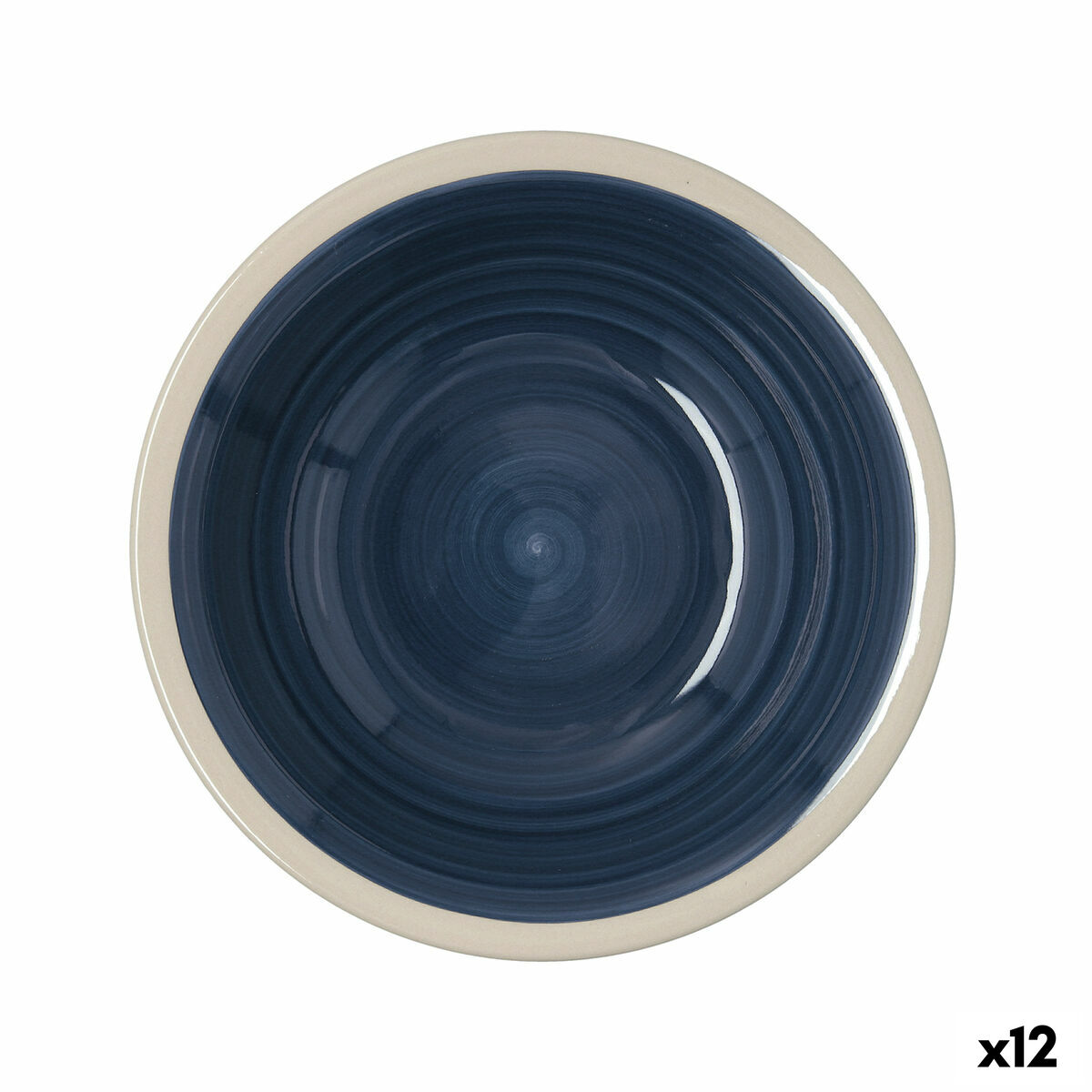 Plato Hondo Quid Baltic Beige Cerámica Ø 21,5 cm (12 Unidades)