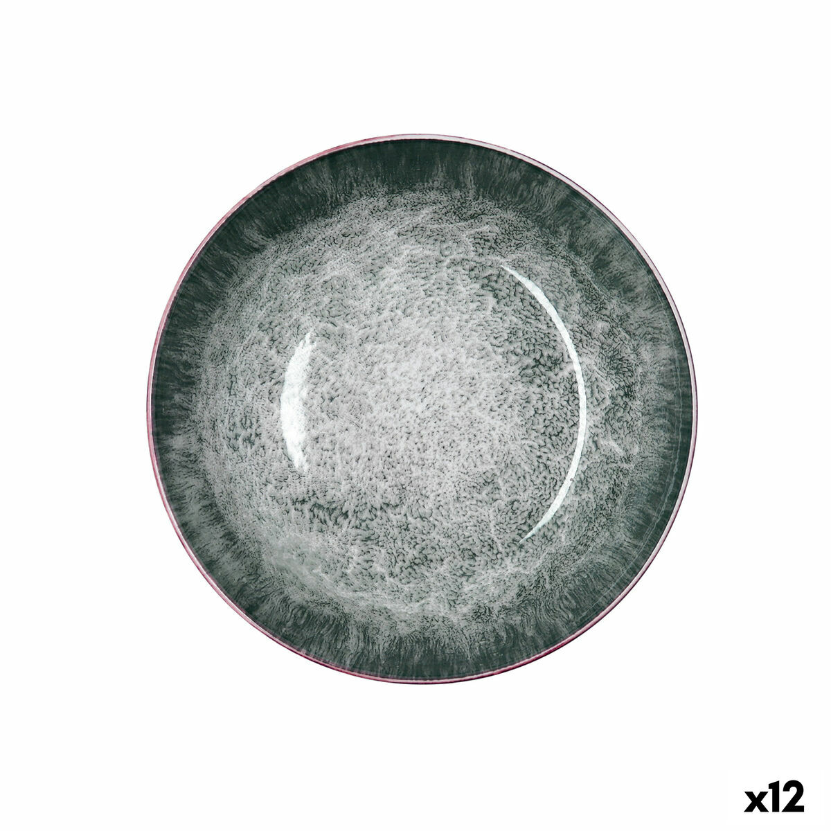 Plato Hondo Bidasoa Stela Blanco Cerámica Ø 20 cm (12 Unidades)