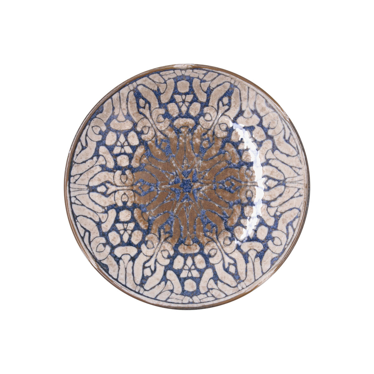 Plato Hondo Bidasoa Deneb Hydrozero Marrón Cerámica Ø 23 cm (6 Unidades)