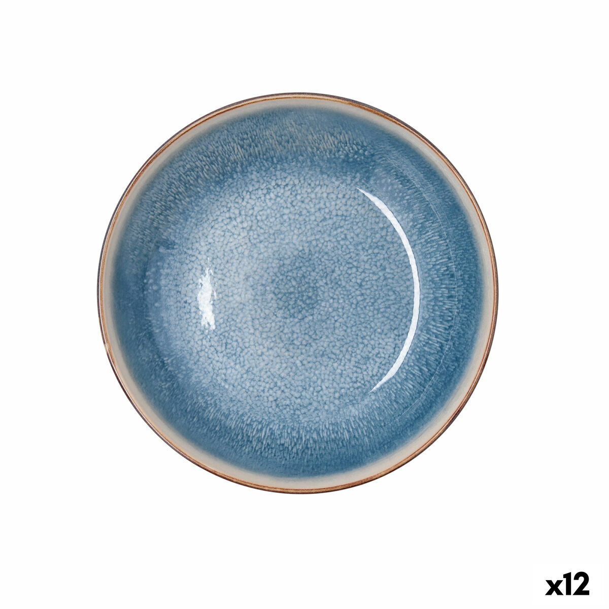 Plato Hondo Bidasoa Aura Blanco Cerámica Ø 20 cm (12 Unidades)