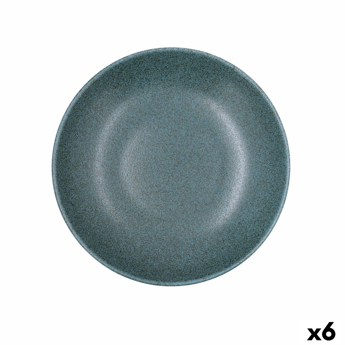 Plato Hondo Bidasoa Element Hydrozero Azul Cerámica Ø 23 cm (6 Unidades)