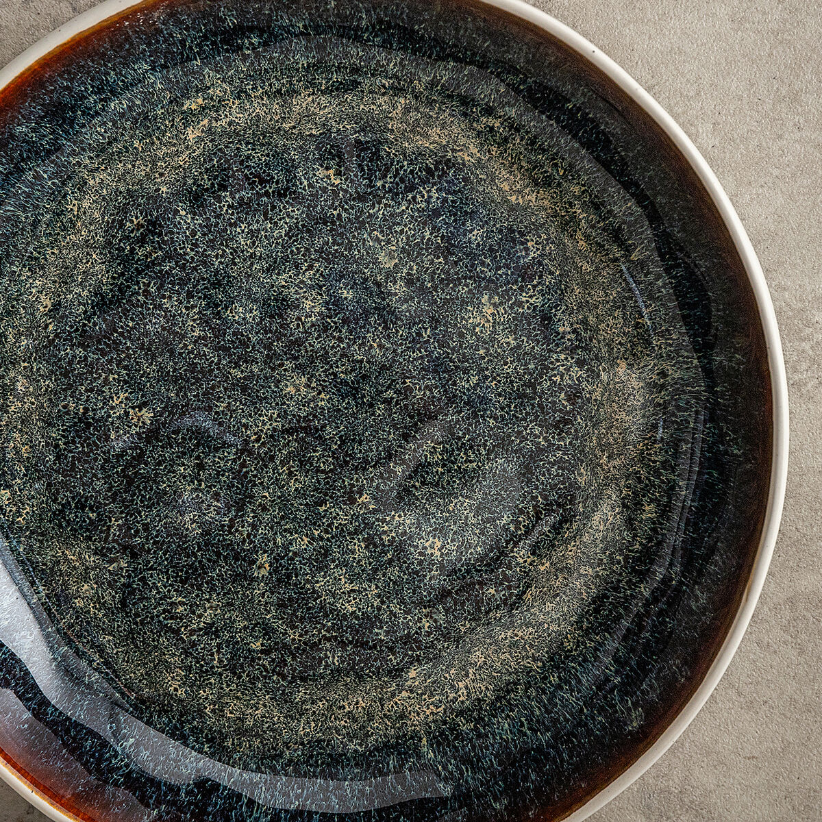 Plato Hondo Bidasoa Elite Marrón Cerámica 21,5 x 4,6 cm (6 Unidades)