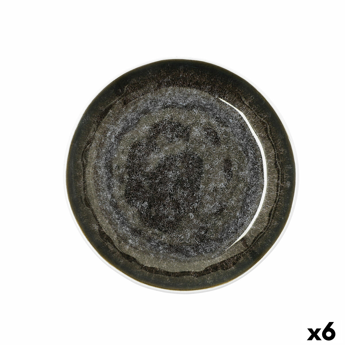 Plato Hondo Bidasoa Elite Marrón Cerámica 21,5 x 4,6 cm (6 Unidades)