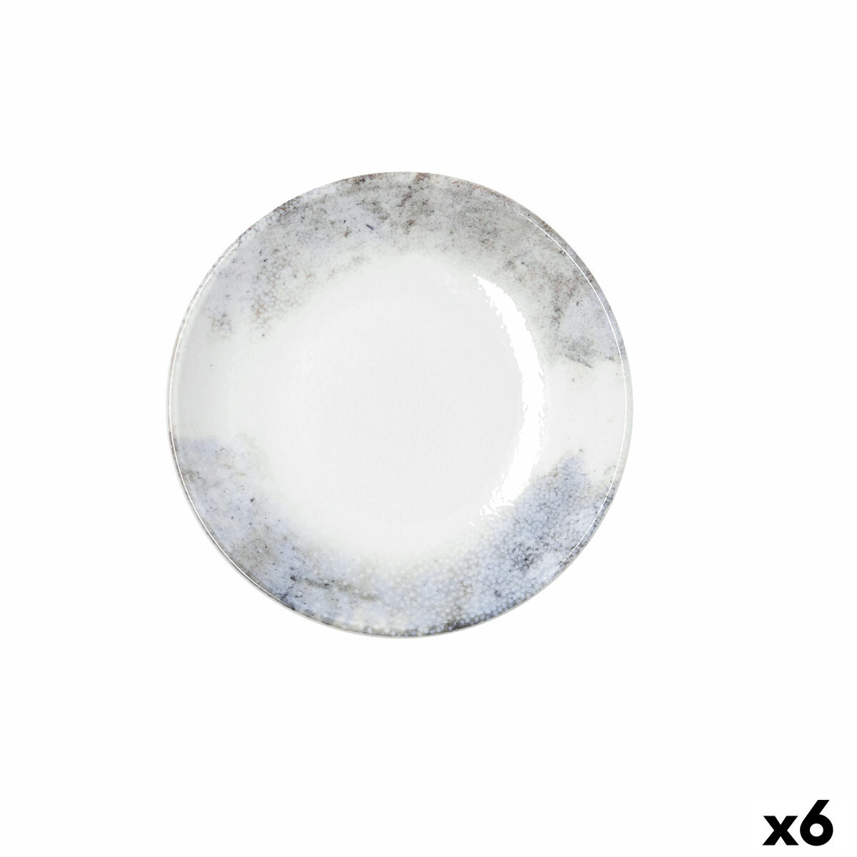 Plato Hondo Bidasoa Polaris Hydrozero Beige Cerámica Ø 20 cm (6 Unidades)