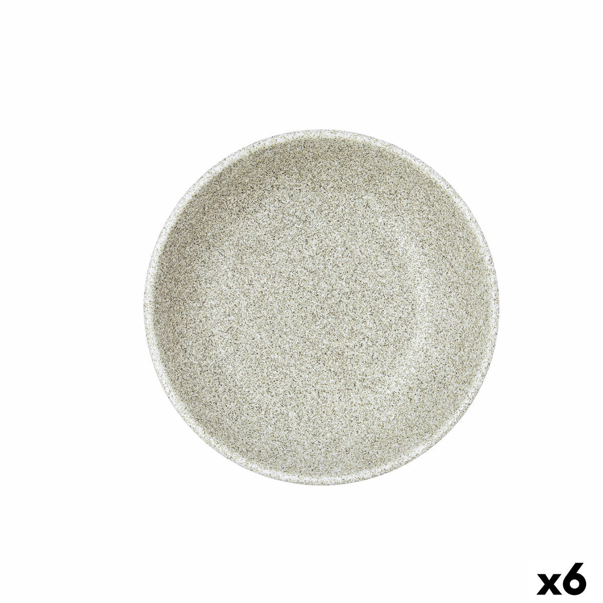 Plato Hondo Bidasoa Element Hydrozero Beige Cerámica Ø 20 cm (6 Unidades)