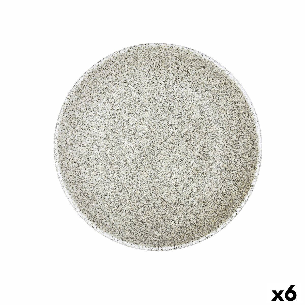 Plato Hondo Bidasoa Element Hydrozero Beige Cerámica Ø 23 cm (6 Unidades)