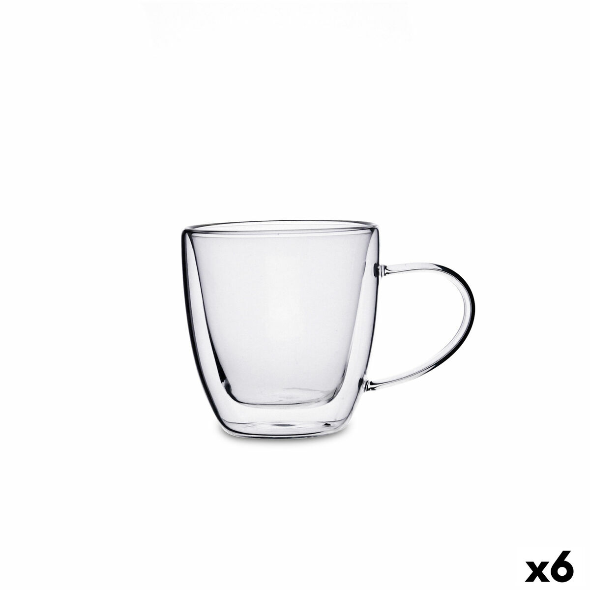 Taza de café y té Quid Serenia Transparente Vidrio 150 ml (6 Unidades)