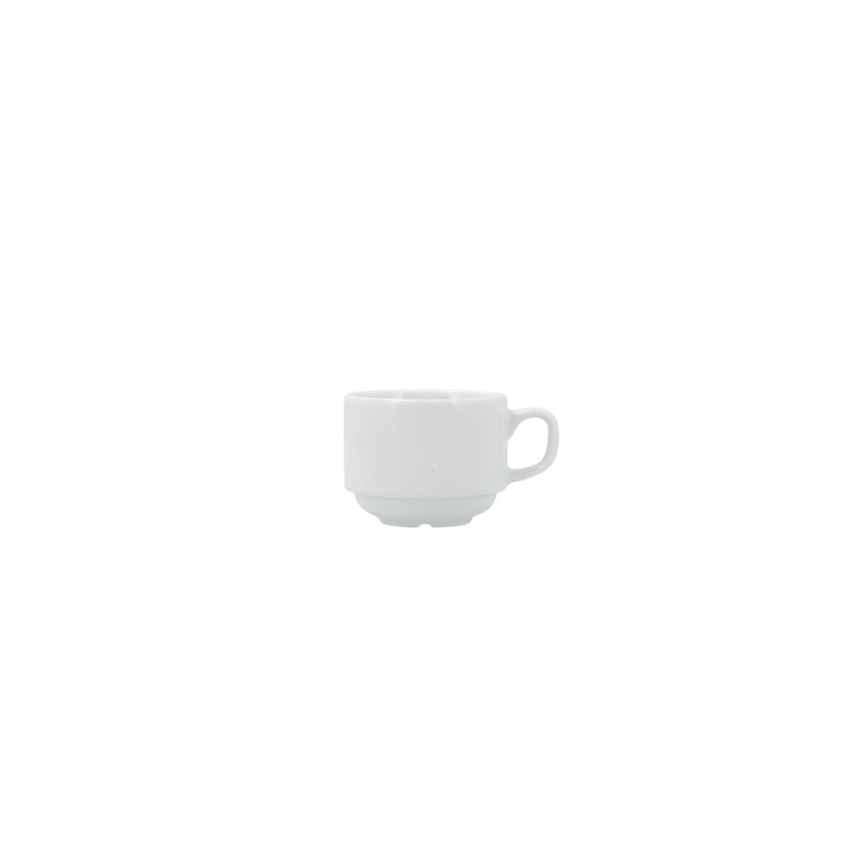 Taza de café y té Bidasoa Serenity Hydrozero Blanco Cerámica 90 ml (12 Unidades)