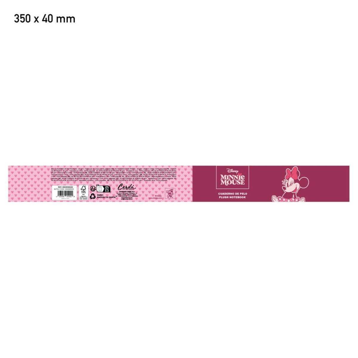 Cuaderno Minnie Mouse Rosa 16 x 24 x 3,5 cm