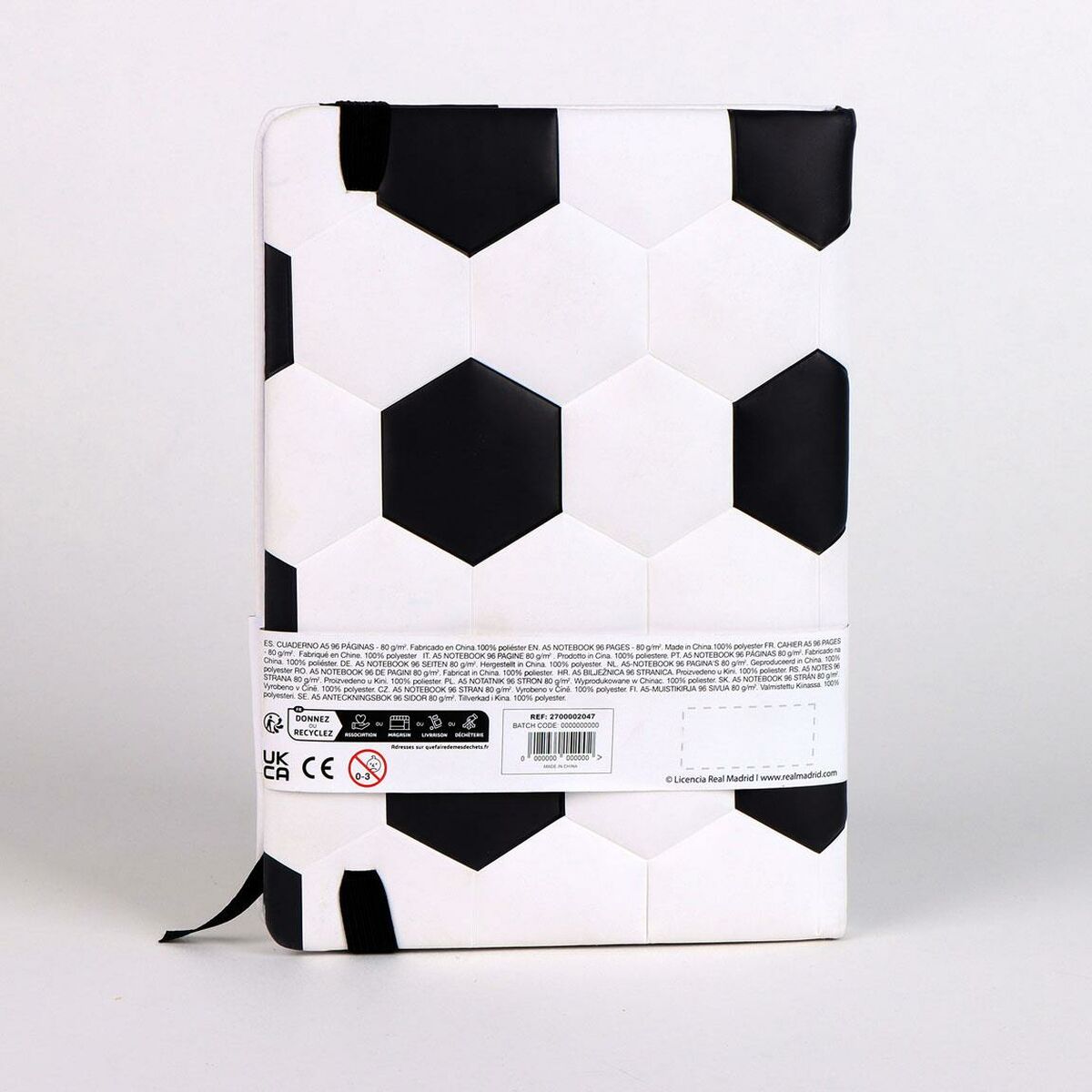 Cuaderno Real Madrid C.F. Blanco 15 x 21 x 2 cm