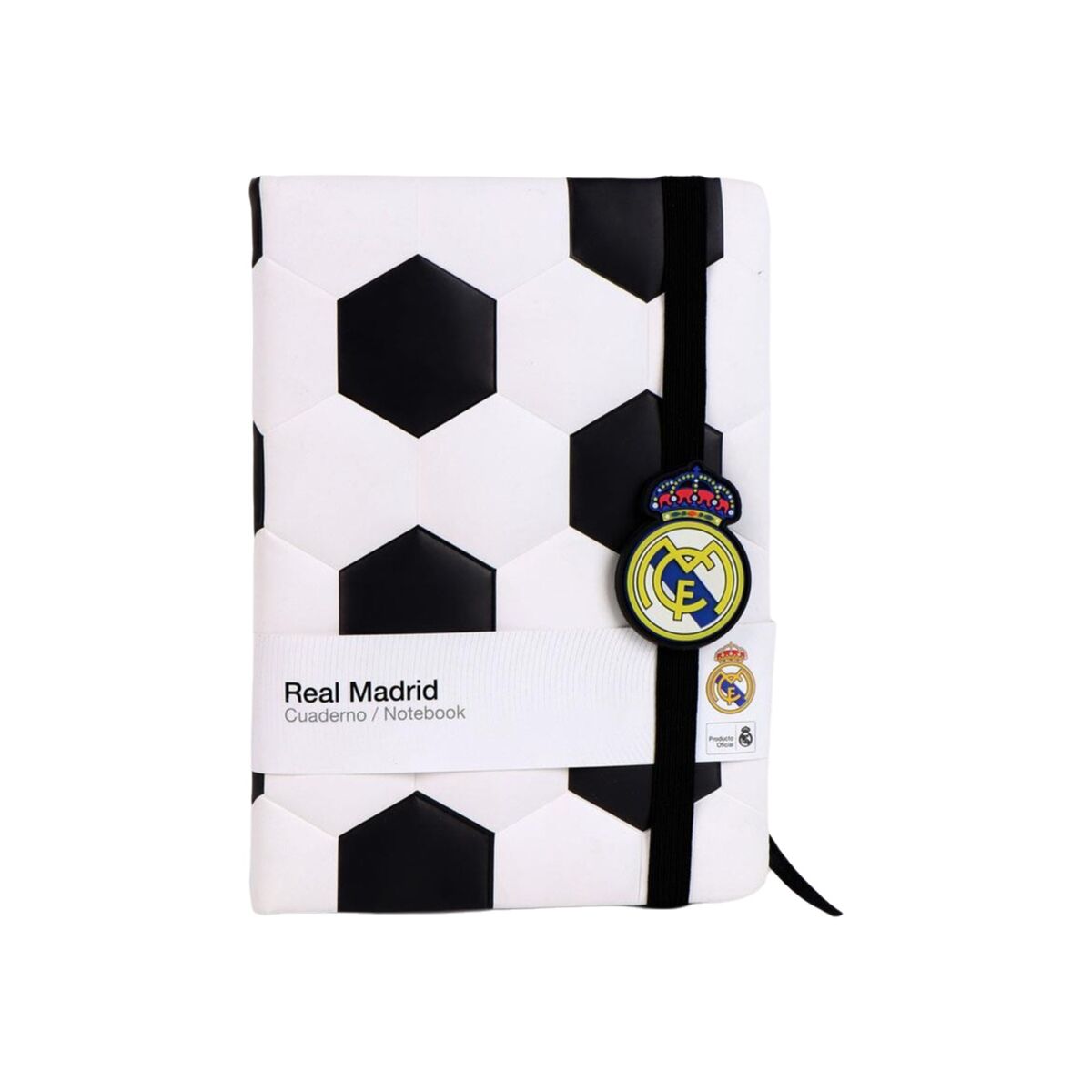 Cuaderno Real Madrid C.F. Blanco 15 x 21 x 2 cm