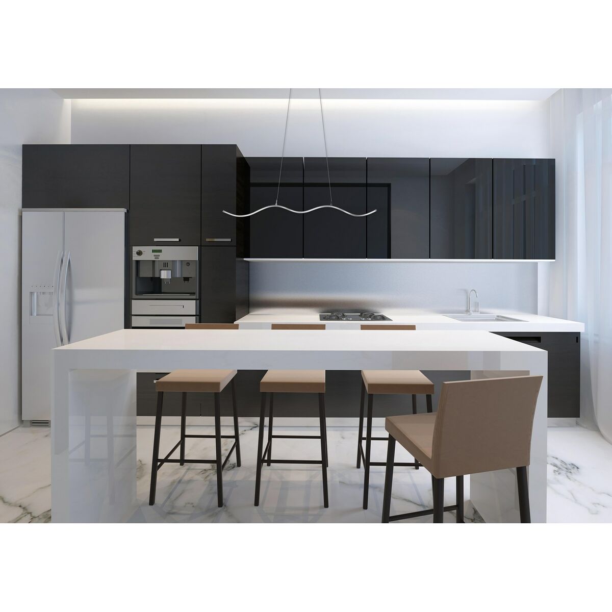 Lámpara de Techo Activejet AJE-SARA Plateado 80 Aluminio 11 W (Blanco Neutro) (4000 K)