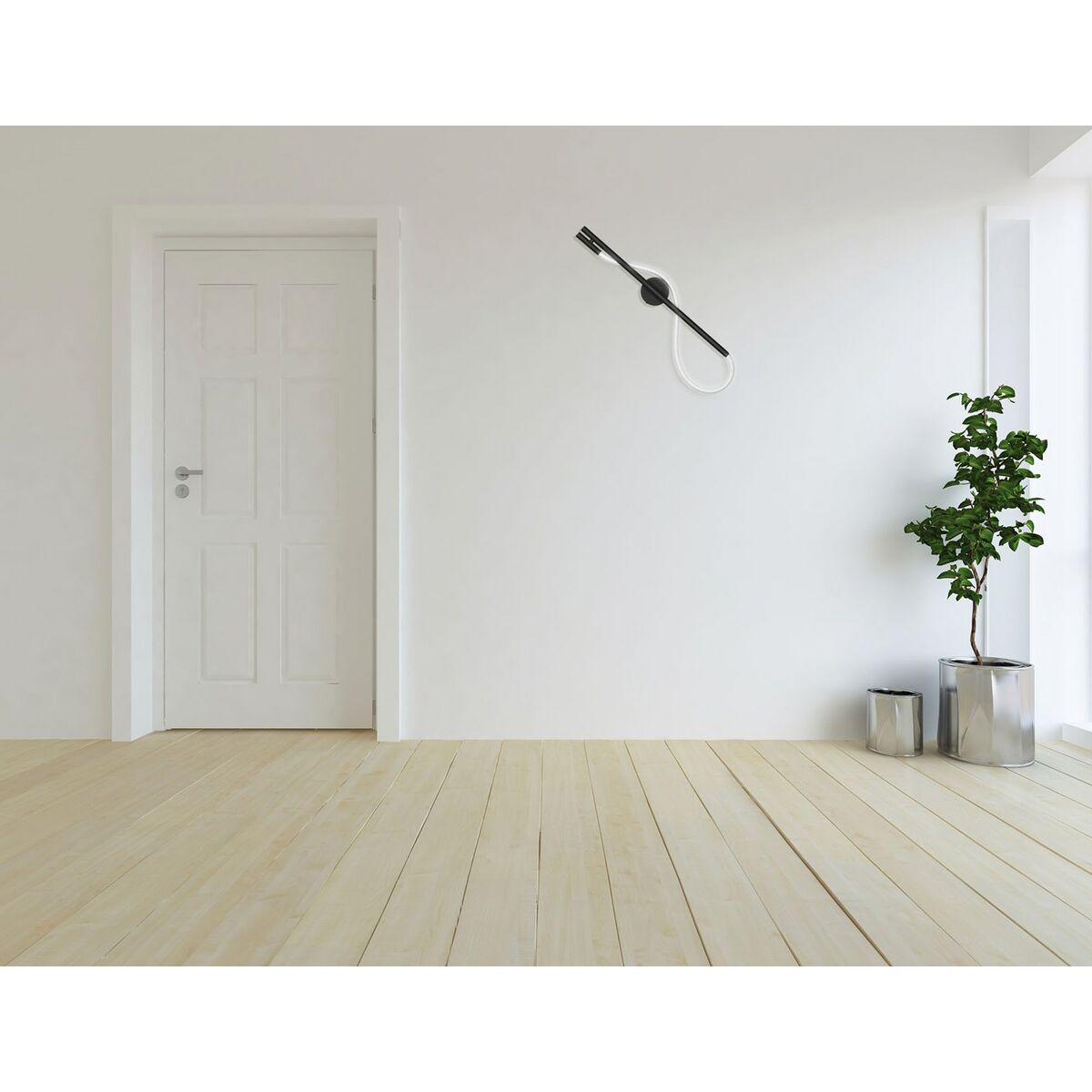 Aplique LED Activejet AJE-GINO Negro 80 220-240 V 14 W (1 Pieza)