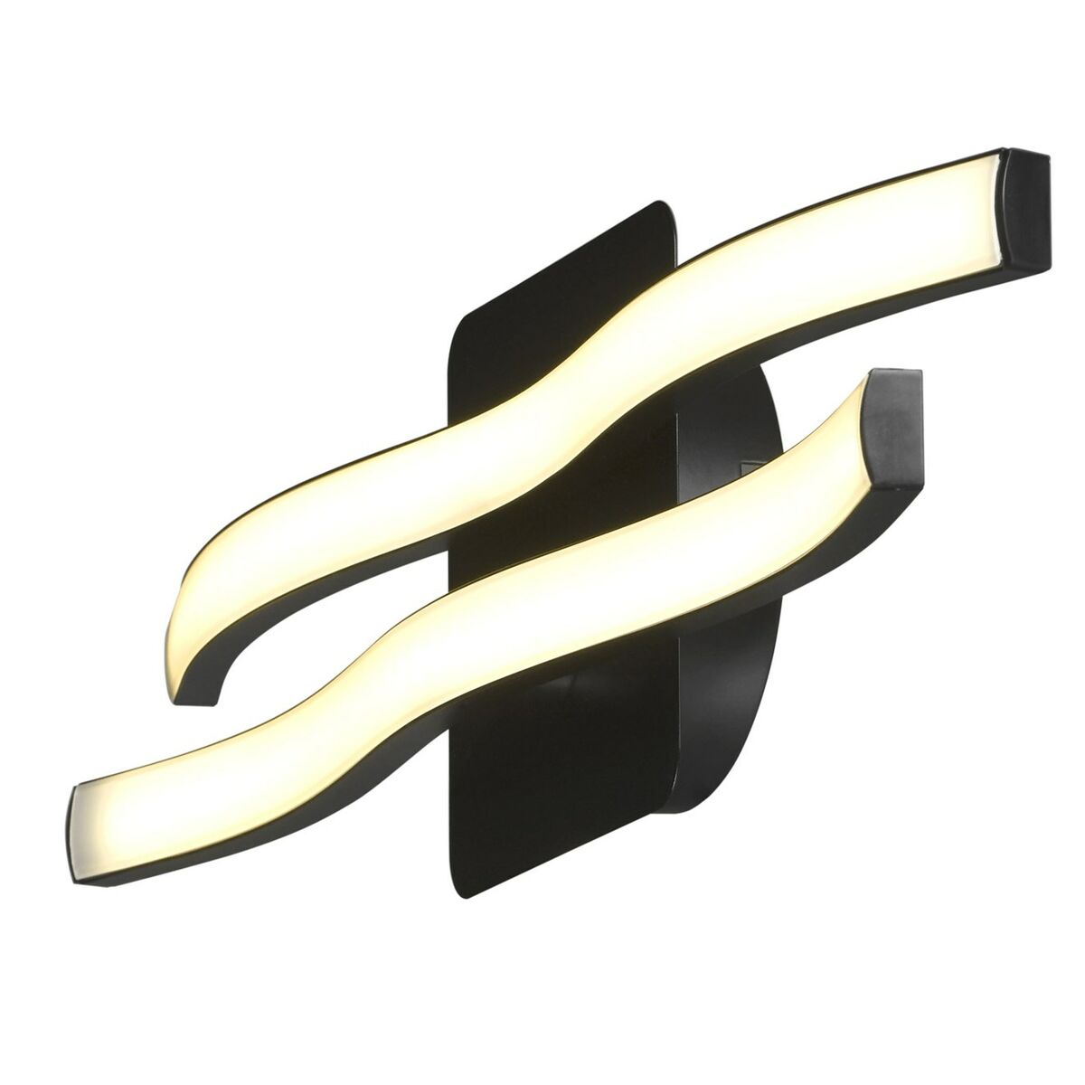 Aplique LED Activejet AJE-SALY Negro Blanco Cálido 80 1100 Lm 220-240 V (1 Pieza)