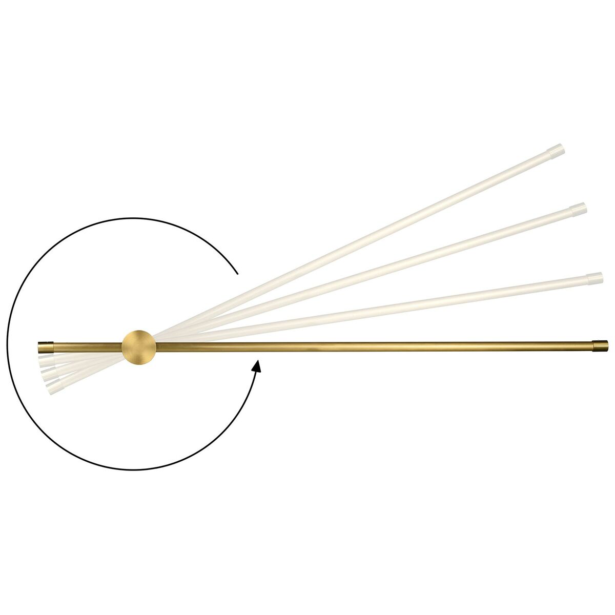 Aplique LED Activejet AJE-HILTON WW 80 555 lm 9 W (1 Pieza)