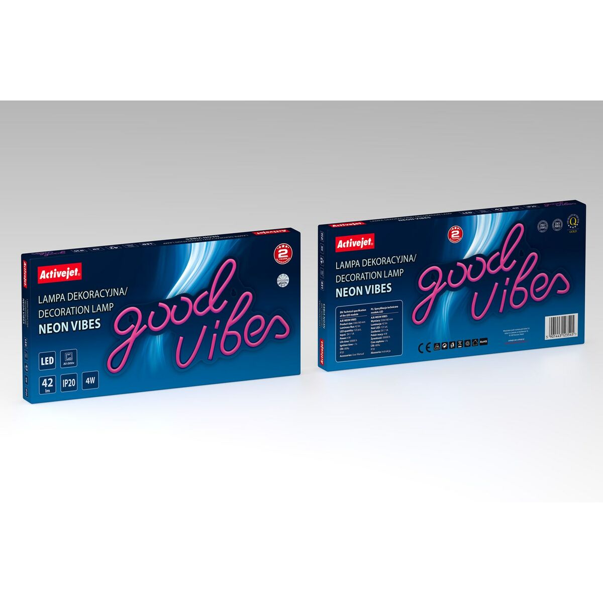 Letrero Neón Activejet AJE-NEON VIBES Multicolor (1 Pieza)