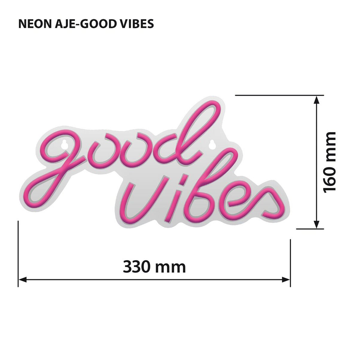 Letrero Neón Activejet AJE-NEON VIBES Multicolor (1 Pieza)