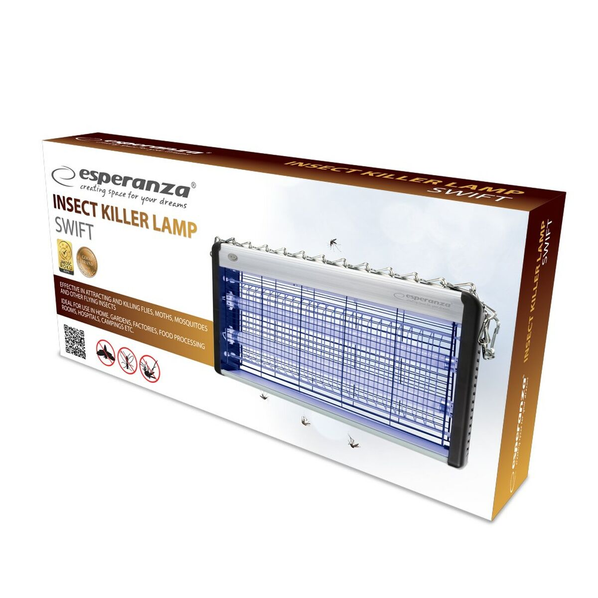 Lámpara Antimosquitos Esperanza EHQ007 Blanco