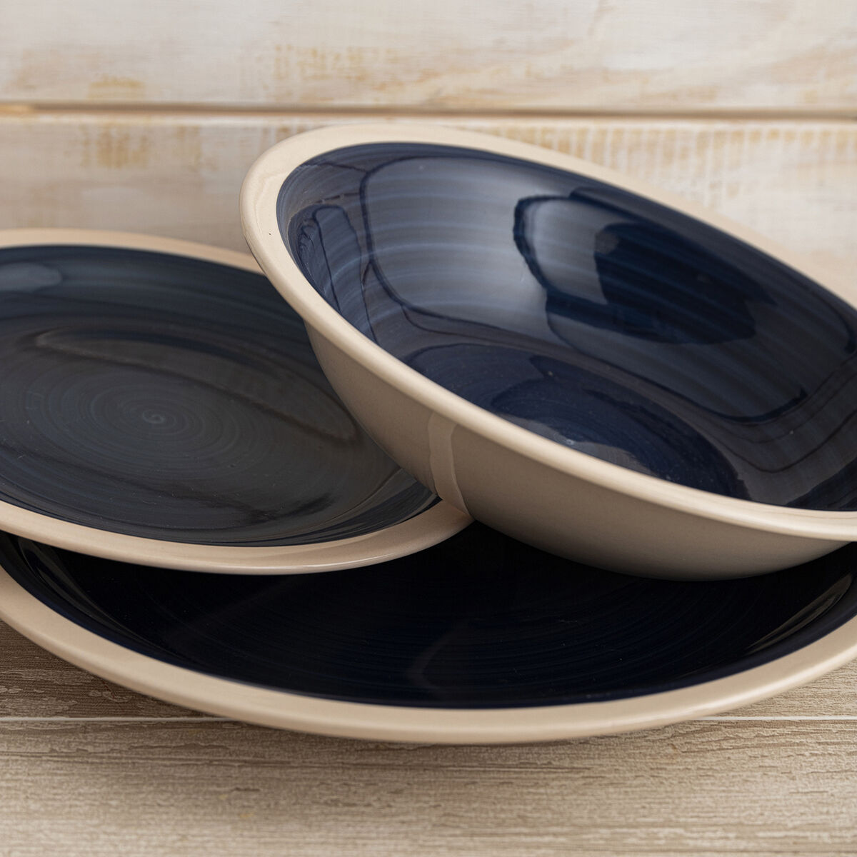 Plato de Postre Quid Baltic Beige Cerámica Ø 19 cm (12 Unidades)