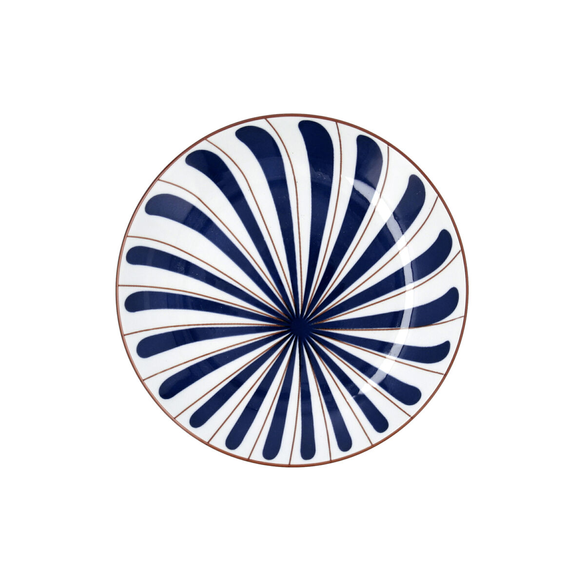 Plato de Postre Bidasoa Oceanika Azul Cerámica Ø 19 cm (12 Unidades)