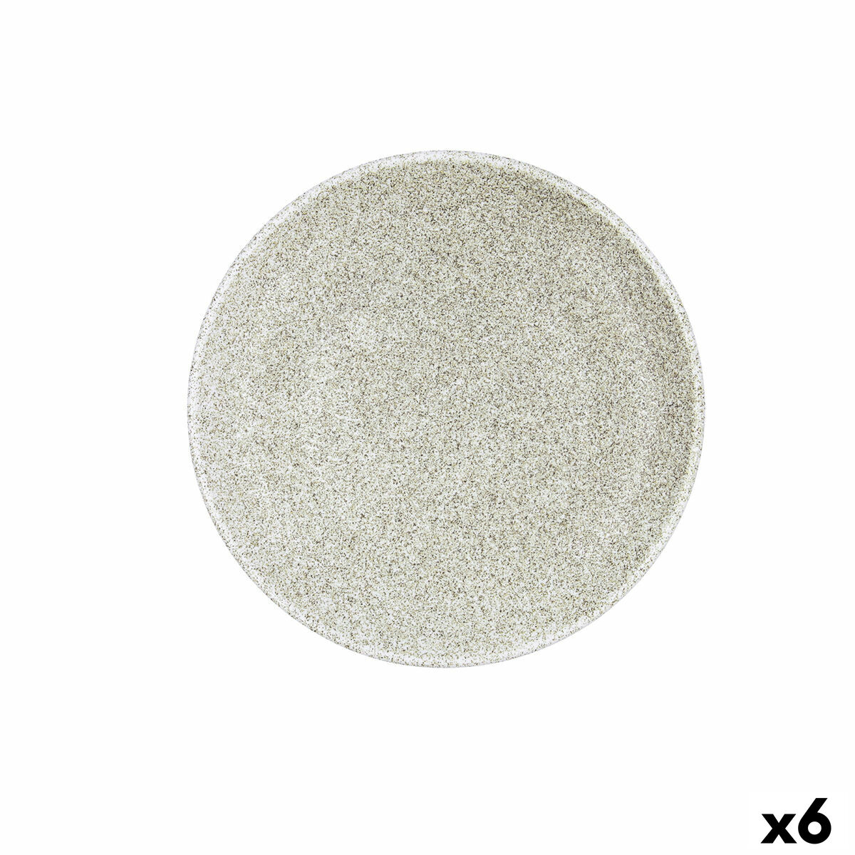 Plato de Postre Bidasoa Element Hydrozero Beige Cerámica Ø 21 cm (6 Unidades)