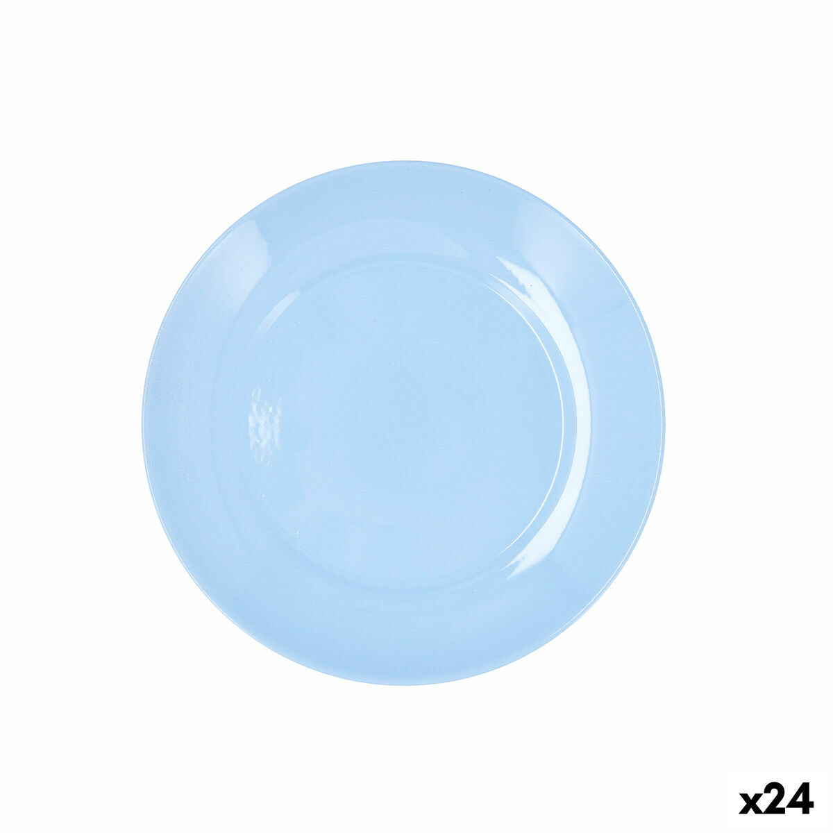 Plato de Postre Luminarc Apy Paradise Azul Vidrio Ø 18 cm (24 Unidades)