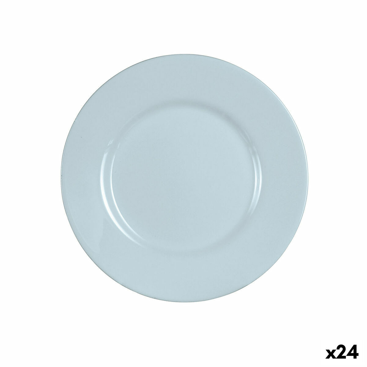 Plato de Postre Luminarc Plumi Paradise Azul Vidrio Ø 19 cm (24 Unidades)